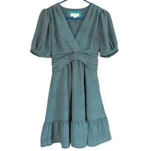 Anthropologie Maeve Keily Belted Dress Knee Length Preppy Classic Retro 00P